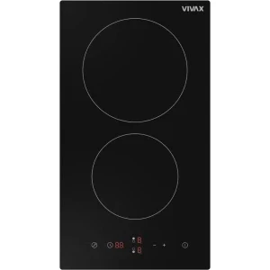 Plita incorporabila VIVAX BH-02MVC, Vitroceramica, 2 zone de gatit, Boost, 30 cm, Negru