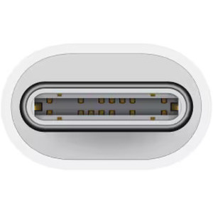Apple Adaptor USB-C Male la Lightning Female, White