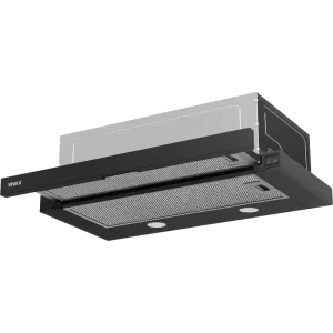 Hota incorporabila VIVAX telescopică CHO‑60PT100T B, Putere de absorbtie 289 m3/h, Clasa D, 2 trepte de viteza, Iluminare LED, 60 cm, Negru