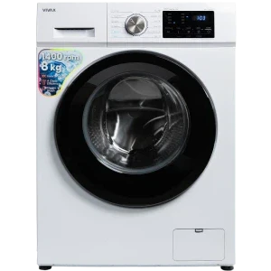 Masina de spalat rufe VIVAX WFL-140812CI, 8 kg, 1400 RPM, Clasa A, Inverter, Steam, Alb