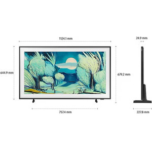 Samsung Smart TV The Frame QLED QE50LS03F Seria LS03F 125cm negru 4K UHD HDR