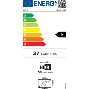 Metz Smart TV QLED 40MQF7000Z Seria MQF7000 100cm negru Full HD