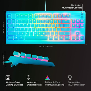 SteelSeries Apex 3 TKL RGB Aqua