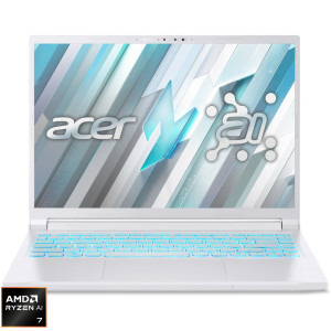 Laptop Acer Gaming 14.5 Nitro V14 ANV14-62, WUXGA IPS 120Hz, Procesor AMD Ryzen™ Al 7 350 (16M Cache, up to 5.0 GHz), 16GB DDR5, 1TB SSD, GeForce RTX 5050 8GB, No OS, Pearl White