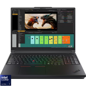 Lenovo 16'' ThinkPad P16 Gen 3, WUXGA IPS, Procesor Intel® Core™ Ultra 7 265HX (30M Cache, up to 5.30 GHz), 64GB DDR5, 1TB SSD, RTX PRO 2000 Blackwell 8GB, Win 11 Pro, Black