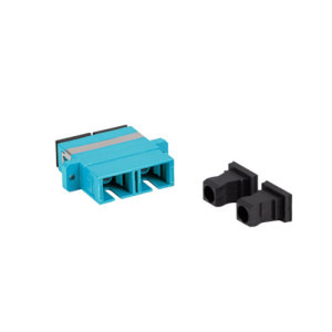 Lanberg Adaptor fibra optica MM SC/UPC duplex OM3 FA-SCUP-MD31-0001-TQ Turquoise