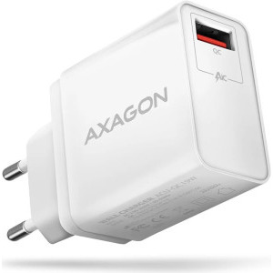 Incarcator retea AXAGON ACU-QC19W, 1x USB, Quick Charge 19 W, White