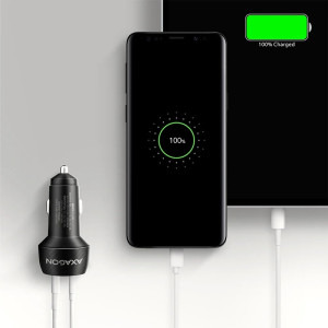 AXAGON PWC-PQ48, 1x USB-C, 1x USB, 48W, PD3.0 & QC4+, Black