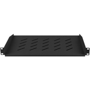 Lanberg AK-1008-B Shelf 19" 1U 483 x 315 mm, max load 25 kg, Black