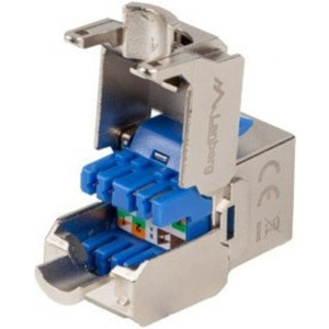 Accesoriu retea Lanberg Modul Keystone KSF6-4000 RJ45 Cat.6 S/FTP Tool-free, Argintiu