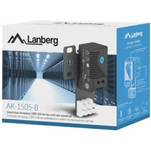Lanberg AK-1505-B 2.5U, Thermostat, 19", ABS, Negru
