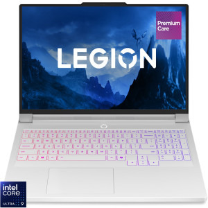 Laptop Lenovo Gaming 16 Legion Pro 7 16IAX10H, WQXGA OLED 240Hz G-Sync, Procesor Intel® Core™ Ultra 9 275HX (36M Cache, up to 5.40 GHz), 32GB DDR5 CSODIMM, 1TB SSD, GeForce RTX 5080 16GB, No OS, Glacier White, 3Yr Onsite Premium Care