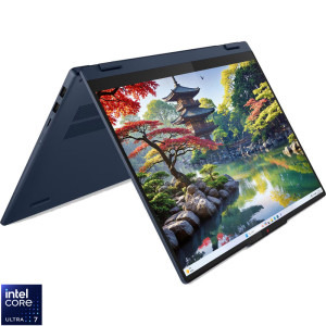 Laptop Lenovo 16 IdeaPad 5 2-in-1 16IAL10, WUXGA IPS Touch, Procesor Intel® Core™ Ultra 7 255H (24M Cache, up to 5.10 GHz), 16GB LPDDR5X, 1TB SSD, Intel Arc 140T, No OS, Cosmic Blue