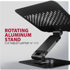 AXAGON STND-LRB stand aluminiu, 10-17.3 inch, rotativ 360, pliabil, Black