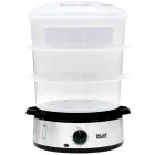 iHunt Aparat de gatit cu aburi, Aparat de gatit cu abur Bro Steamer XXL, 800W, 9L, Argintiu/Negru
