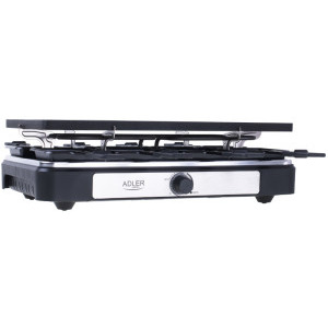 Adler Gratar electric AD6616, 1400W, Negru/Argintiu