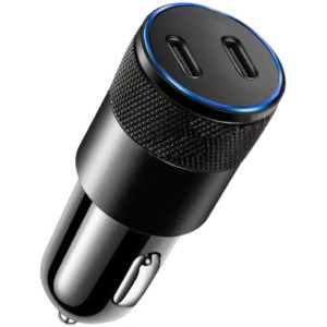 Lemontti 2x USB-, Super Fast Charge, 60W, Black