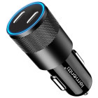 Incarcator auto Lemontti 2x USB-, Super Fast Charge, 60W, Black