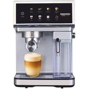 Espressor de cafea Daewoo manual DCMM1350, 1350W, 20bar, 1.6L, Argintiu