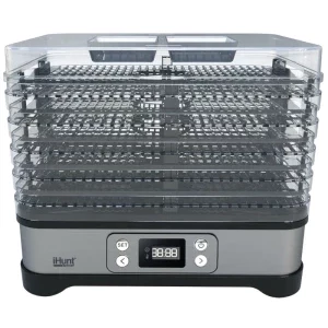 iHunt Deshidrator alimente Bro, 500W, Argintiu/Negru