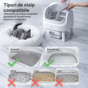 iHunt Litiera pentru pisici AutoScooper 11 Alb