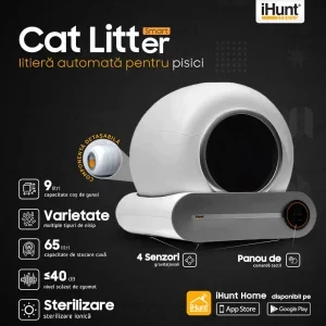 iHunt Litiera Smart pentru pisici V1 Alb