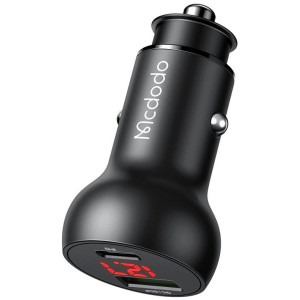 Mcdodo 1x USB-C, 1x USB-A, PD 45W, Black