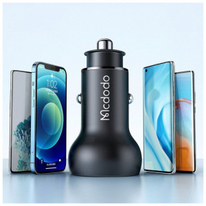Mcdodo 1x USB-C, 1x USB-A, PD 45W, Black