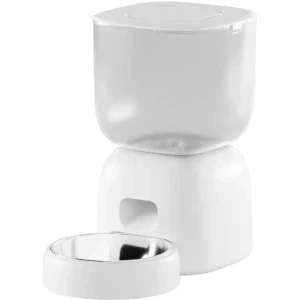iHunt Dozator automat de hrana & Fantana de apa pentru animale Smart Pet Care Pack Alb