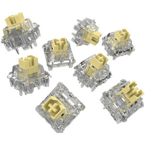 AQIRYS HaiMu Crystal Yellow Switches - 55 buc