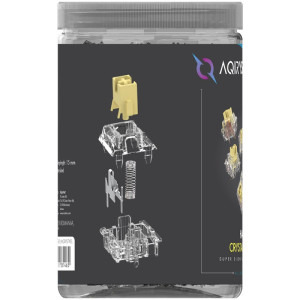 AQIRYS HaiMu Crystal Yellow Switches - 55 buc