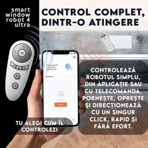 iHunt pentru geamuri Window 4 Ultra, 500 mAh, 2500Pa, Alb
