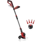 Einhell Trimmer de tuns iarba cu acumulator GE-CT 18/25-1 Li-Solo Power X-Change, 18 V, diametru de taiere 25 cm, maner telescopic, fara acumulator inclus + Set 20 lame