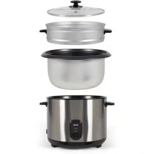 Livoo Aparat pentru gatit orez DOC293, 1000W, 2.8L, Inox/Negru