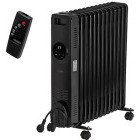 Calorifer electric KA7825, 2500 W, 13 elementi, Cu ulei, 3 trepte, Termostat ajustabil, Negru