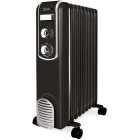 Livoo Calorifer electric SCHV709N, 2000 W, 9 elementi, Cu ulei, 3 trepte, Termostat ajustabil, Negru