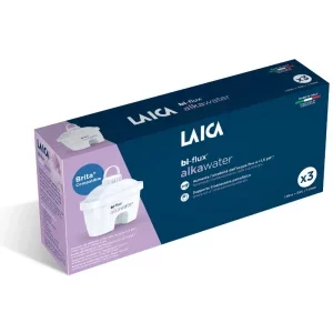 Laica Filtre Bi-flux AlkaWater pentru cana de filtrare apa, 3 buc