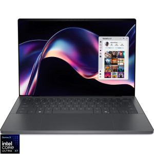 Laptop DELL 14 XPS 14 DA14260, 2.8K OLED 20-120Hz Touch, Procesor Intel® Core™ Ultra X7 358H (18M Cache, up to 4.80 GHz), 32GB LPDDR5X, 2TB SSD, Intel Arc B390, Win 11 Pro, Graphite, 3Yr ProSupport