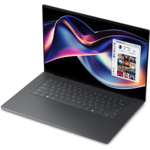 DELL 16'' XPS 16 DA16260, 3.2K OLED 20-120Hz Touch, Procesor Intel® Core™ Ultra X7 358H (18M Cache, up to 4.80 GHz), 64GB LPDDR5X, 1TB SSD, Intel Arc B390, Win 11 Pro, Graphite, 3Yr ProSupport
