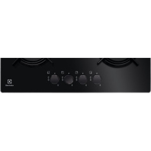 Electrolux EGT6242NVK, Gaz, 4 Arzatoare, 60 cm, Aprindere electrica integrata, Negru