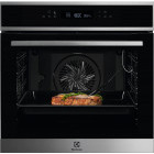 Cuptor incorporabil Electrolux COE7P31X, Electric, 71 L, Autocuratare pirolitica, SenseCook, Food Sensor, Even Cooking, Grill, Soft close, Clasa A+, Negru/Inox