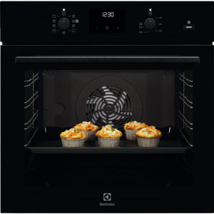 Cuptor incorporabil Electrolux EOD3C70TK. Electric, 72 L, Autocuratare catalitica, Multifunctional, Grill, SteamBake, Convectie, Clasa A, Negru