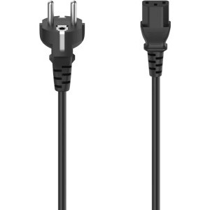 Cablu componente Hama Cablu alimentare Schuko Male - 3 pin IEC Male, 2.5 m, Negru
