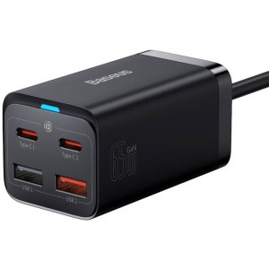 Incarcator retea Baseus GaN3 Pro, 2x USB, 2x USB-C, Quick Charge 65W, Black