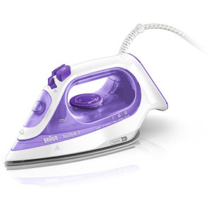 Braun Fier de calcat TexStyle 3 SI3042VI, 2350W, 45g/min, Alb/Violet