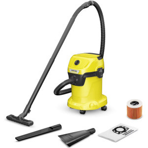 Aspirator Karcher WD 3 V-17/4/35, cu sac, 1000W, 17L, Galben/Negru