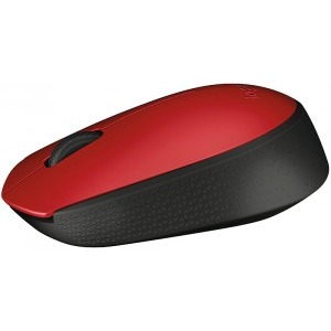 Logitech M171, Wireless, Red