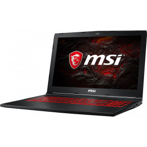 MSI Gaming 15.6'' GL62M 7REX, FHD, Procesor Intel® Core™ i7-7700HQ (6M Cache, up to 3.80 GHz), 8GB DDR4, 1TB + 128GB SSD, GeForce GTX 1050 Ti 4GB, FreeDos, Black, Red Backlit