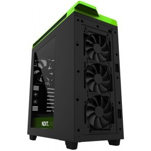 NZXT H440 Matte Black Green New Edition