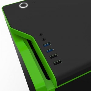 NZXT H440 Matte Black Green New Edition